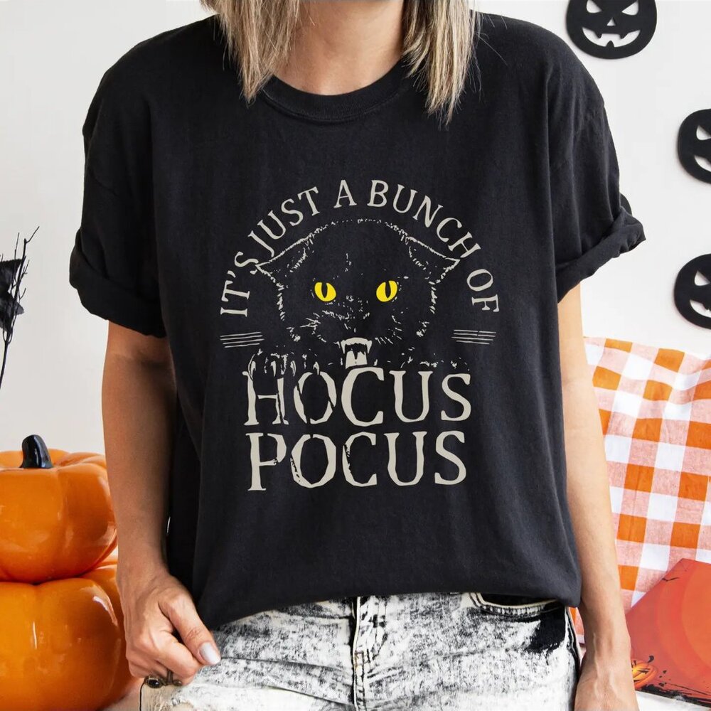 Hocus Pocus Black Cat Witchy Shirt
